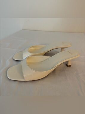 Mango Cream Single Band Stiletto Slide